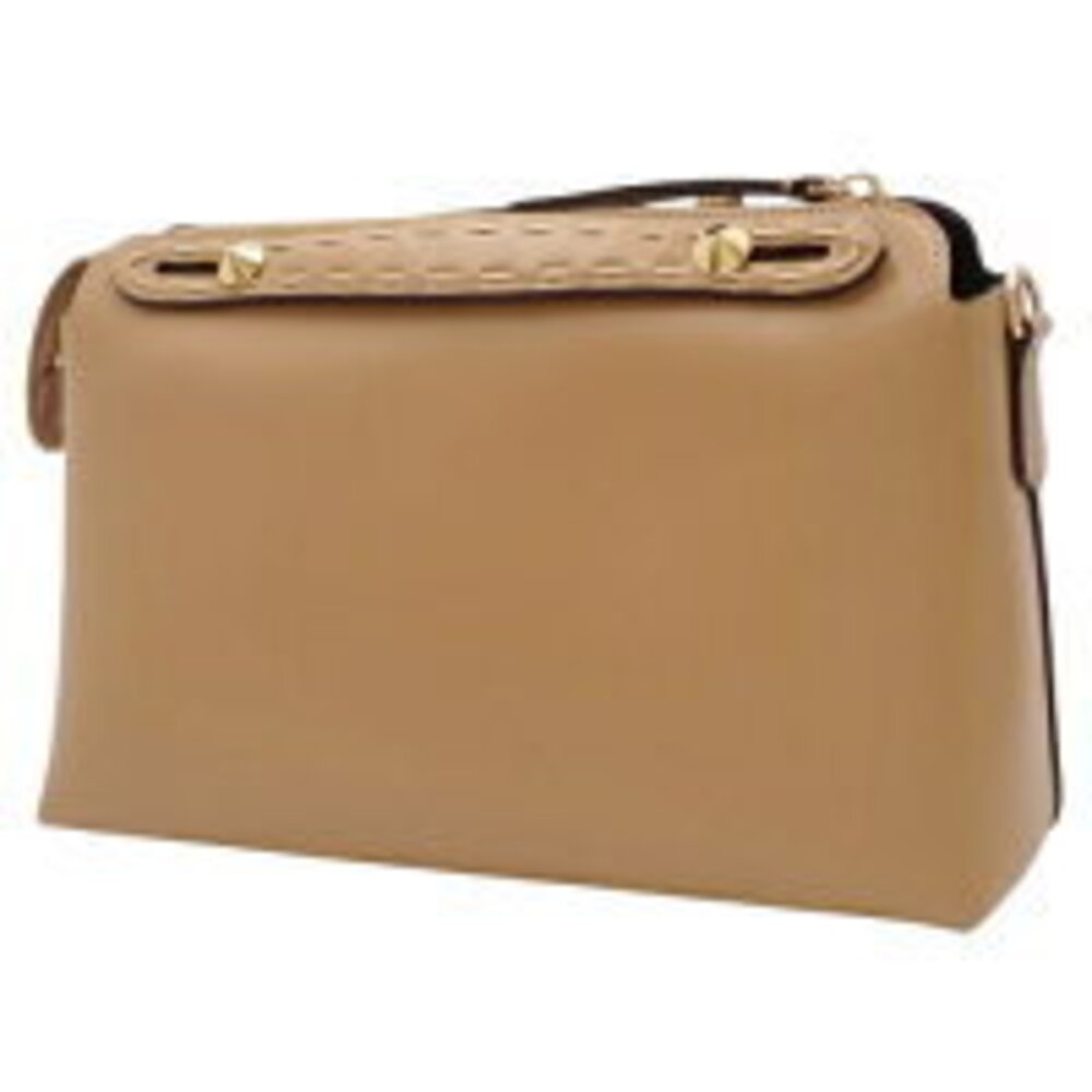 Fendi BY Beige Handbag Bag Python THE WAY Leather Shoulder